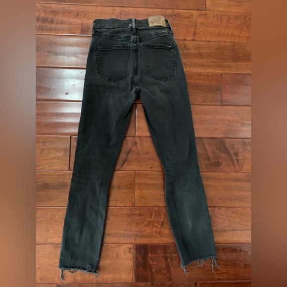 Madewell Tall 9" High-Rise Skinny Jeans in Black Sea Size 25T - Picture 8 of 8